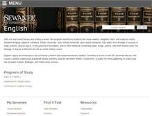 Tablet Screenshot of english.sewanee.edu