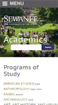 Mobile Screenshot of academics.sewanee.edu