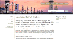 Desktop Screenshot of french.sewanee.edu