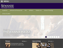 Tablet Screenshot of facstaff.sewanee.edu