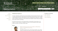Desktop Screenshot of math.sewanee.edu