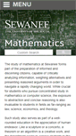Mobile Screenshot of math.sewanee.edu