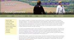 Desktop Screenshot of about.sewanee.edu