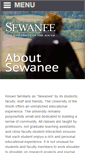 Mobile Screenshot of about.sewanee.edu