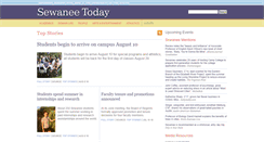 Desktop Screenshot of news.sewanee.edu