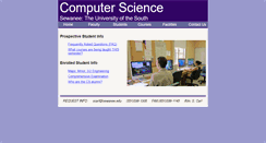 Desktop Screenshot of cs.sewanee.edu