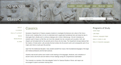 Desktop Screenshot of classics.sewanee.edu