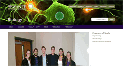 Desktop Screenshot of biology.sewanee.edu