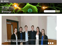 Tablet Screenshot of biology.sewanee.edu
