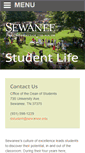 Mobile Screenshot of life.sewanee.edu