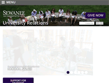 Tablet Screenshot of give.sewanee.edu