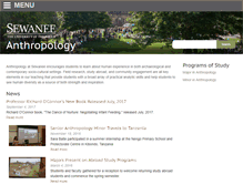 Tablet Screenshot of anthropology.sewanee.edu