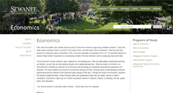 Desktop Screenshot of economics.sewanee.edu