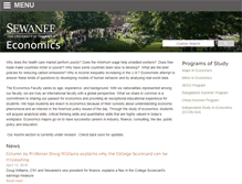Tablet Screenshot of economics.sewanee.edu
