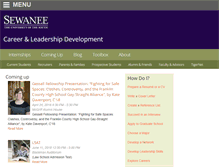 Tablet Screenshot of careers.sewanee.edu